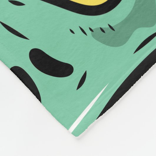 beige halloween zombie fleece deken (Hoek)