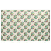 beige halloween zombie stof (Fat Quarter)