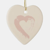 Beige hart Ornament (Rechts)