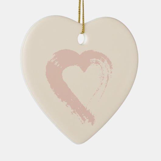 Beige hart Ornament (Rechts)