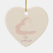 Beige hart Ornament (Achterkant)