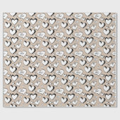 Beige harten inpakpapier (Vlak)