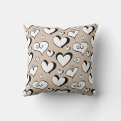Beige harten kwekerij kussen (Achterkant)