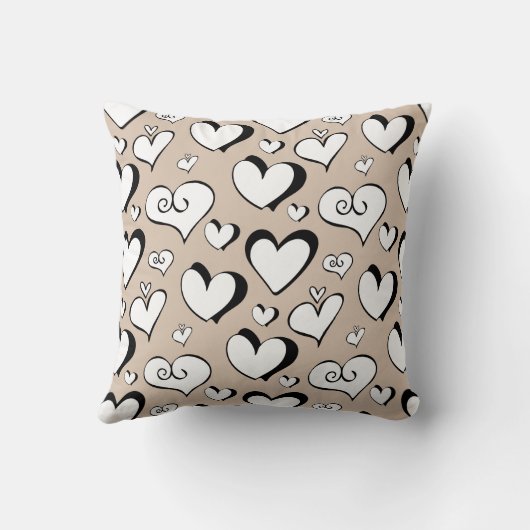 Beige harten kwekerij kussen (Achterkant)