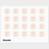 Beige Hartjes Bakken Dank Je Sticker (Vel)