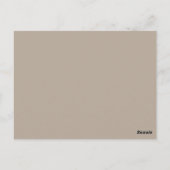 Beige Heart Lock en Key Table Briefkaart (Achterkant)
