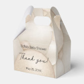 Beige Hete Luchtballon Baby shower Bedankdoosjes (Voorkant Zijde)