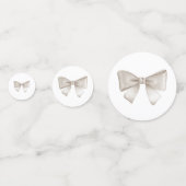 Beige Hete Luchtballon Baby shower Confetti (Achterkanten)