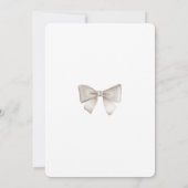 Beige Hete Luchtballon Baby shower Uitnodiging (Achterkant)