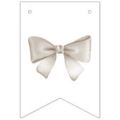 Beige Hete Luchtballon Baby shower Vlaggetjes (Eerste vlag)