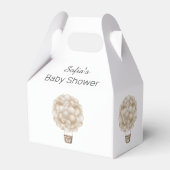 Beige Hete Luchtballon Boho Baby shower Bedankdoosjes (Voorkant Zijde)