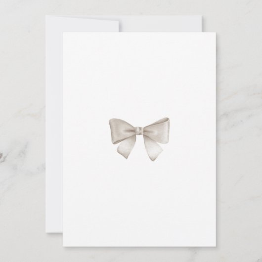 Beige Hete Luchtballon Boho Baby shower Invitation Kaart (Achterkant)