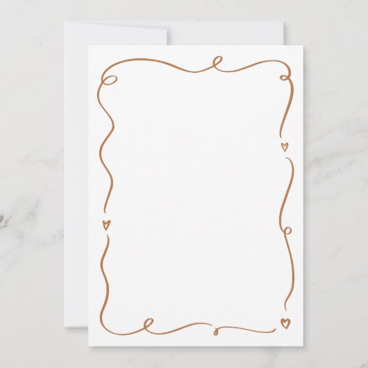 Beige Hete Luchtballon Geslacht Onthullen Ribbon B Kaart (Achterkant)