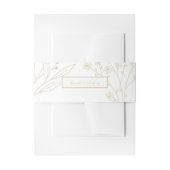 Beige hoek Floral Boho bruiloft Uitnodigingen Wikkel (Voorkant Voorbeeld)