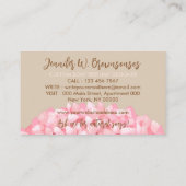 Beige Homemade Handmade Craft Soap Maker Visitekaartje (Achterkant)