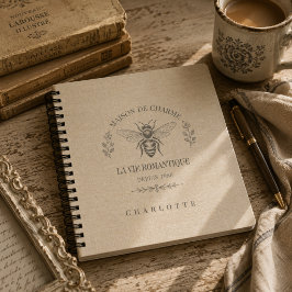 Beige Hommeltje Franse Landelijke Stijl Vintage Ru Notitieboek