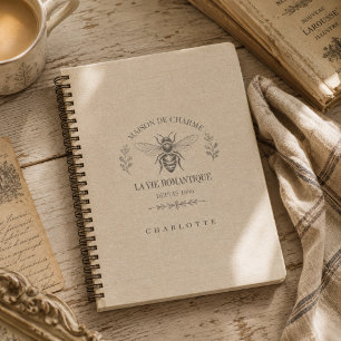 Beige Hommeltje Franse Landelijke Stijl Vintage Ru Notitieboek