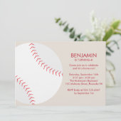 Beige honkbal thema sport verjaardag kaart (Staand voorkant)