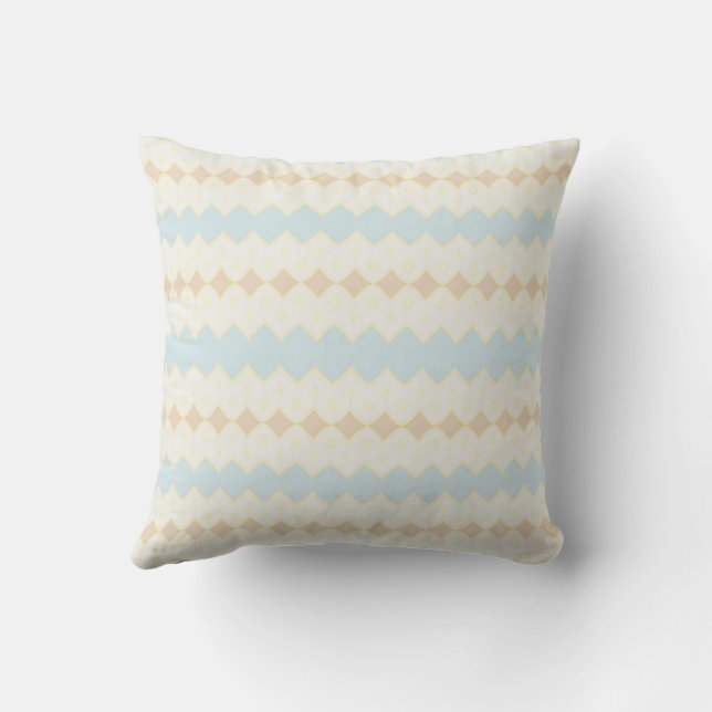 beige, huisdecoratie, abstract, patroon kussensloo kussen (Achterkant)