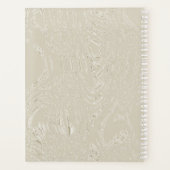 Beige Ice Diary Spiral Notitieboek (Achterkant)