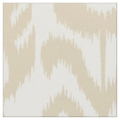 Beige Ikat Pattern Stof (Close Up)