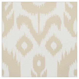 Beige Ikat Pattern Stof