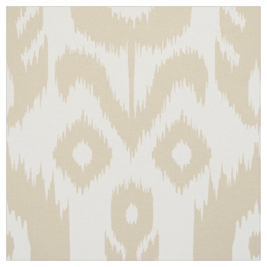 Beige Ikat Pattern Stof (Swatch)