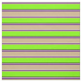 Beige, Indigo, Tan, Chartreuse en Black Pattern Stof (Swatch)
