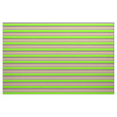Beige, Indigo, Tan, Chartreuse en Black Pattern Stof (Fat Quarter)