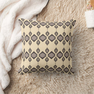beige, interieurdecoratie, abstract, patroon kussen