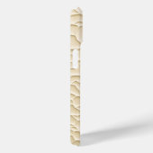 Beige iPhone Case with Organic Textured Relief (Achterkant / Rechts)