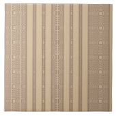 Beige Irregular Stripe Tegel Tegeltje (Voorkant)