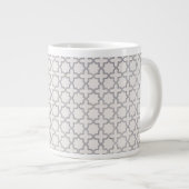 Beige Islamic geometric pattern Grote Koffiekop (Voorkant rechts)