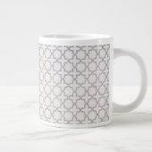 Beige Islamic geometric pattern Grote Koffiekop (Rechts)