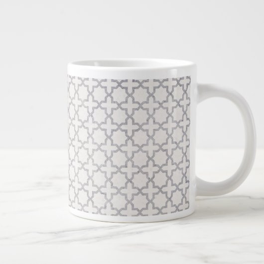 Beige Islamic geometric pattern Grote Koffiekop (Rechts)