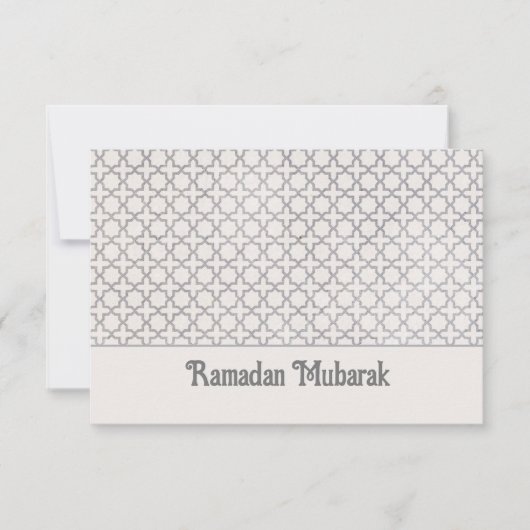 Beige Islamitisch geometrisch patroon (Voorkant)