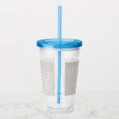 Beige Islamitisch geometrisch patroon Acryl Drinkbeker (Rechts)