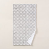Beige Islamitisch geometrisch patroon Bad Handdoek (Handdoek)