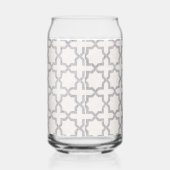 Beige Islamitisch geometrisch patroon Blikvorm Glas (Rechts)