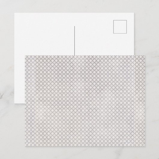Beige Islamitisch geometrisch patroon Briefkaart (Voorkant / Achterkant)