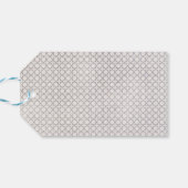 Beige Islamitisch geometrisch patroon Cadeaulabel (Achterkant Horizontaal)