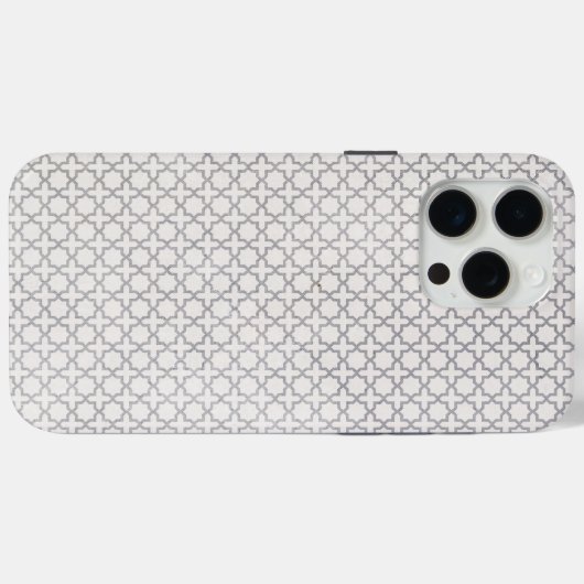 Beige Islamitisch geometrisch patroon Case-Mate iPhone Case (Achterkant (horizontaal))