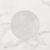 Beige Islamitisch geometrisch patroon Confetti (Kleine voorkant)