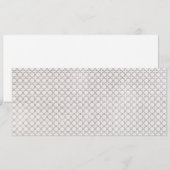 Beige islamitisch geometrisch patroon feestdagenkaart (Voorkant / Achterkant)