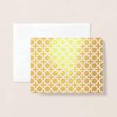 Beige Islamitisch geometrisch patroon Folie Kaarten (Voorkant met envelop)