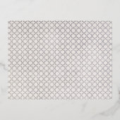 Beige Islamitisch geometrisch patroon Folie Uitnodiging Briefkaart (Voorkant)