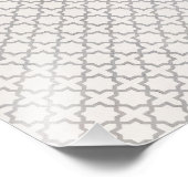 Beige Islamitisch geometrisch patroon Foto Afdruk (Hoek)