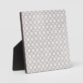 Beige Islamitisch geometrisch patroon Fotoplaat (Voorkant)
