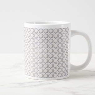 Beige Islamitisch geometrisch patroon Grote Koffiekop