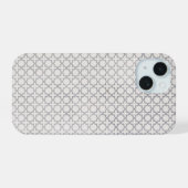 Beige Islamitisch geometrisch patroon iPhone 15 Case (Achterkant horizontaal)